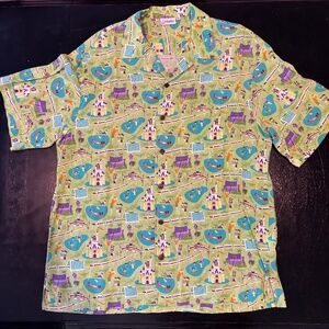 Shag Disney World 40th Anniversary Aloha Camp Shirt XL Limited Edition NWOT
